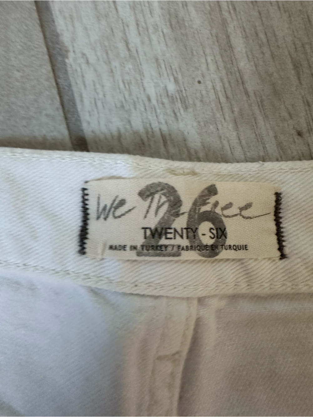 We The Free White Distressed Boyfriend Jeans - Picture 6 of 9